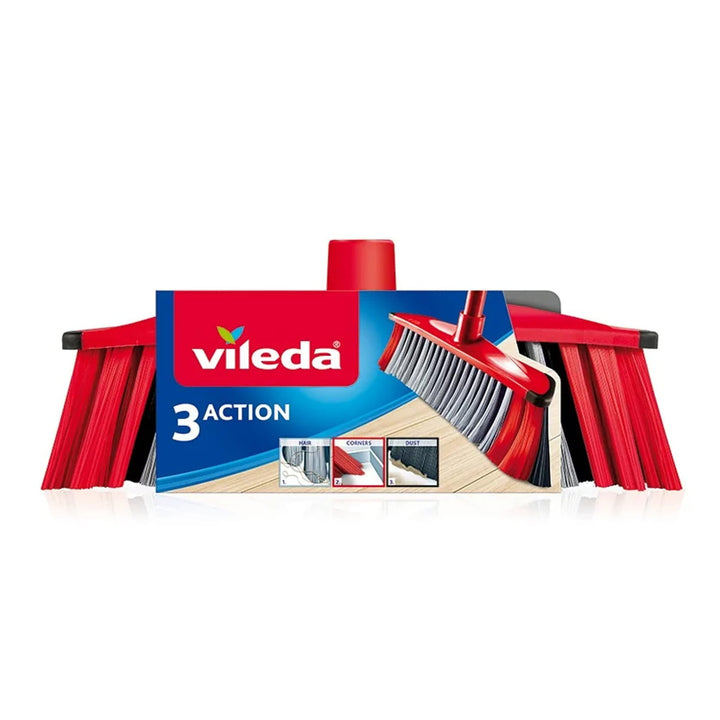 Spazzola a tre fibre, senza manico, cartuccia Vileda 3-Action