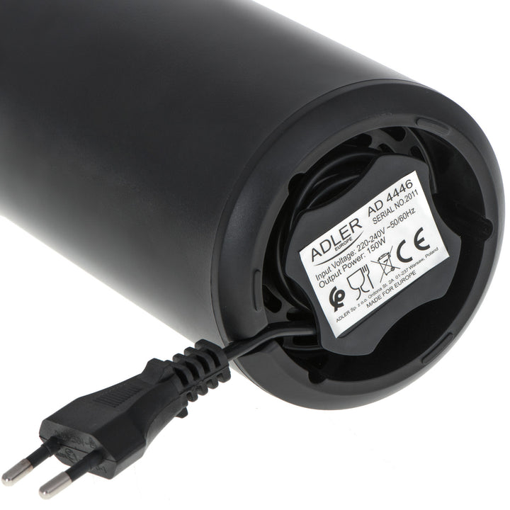 Macinacaffè elettrico Adler, 150W, nero, AD 4446BG