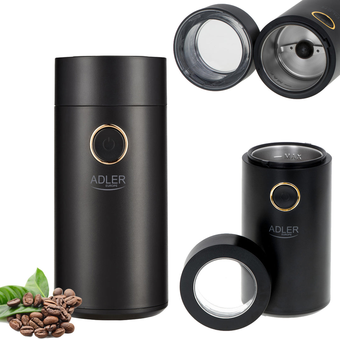Macinacaffè elettrico Adler, 150W, nero, AD 4446BG