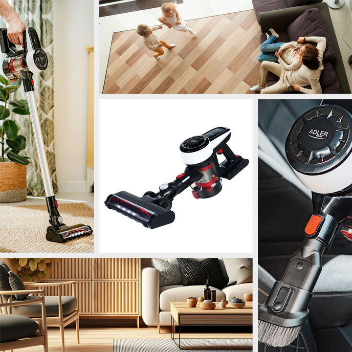 Hoover verticale Adler AD 7048 cordless nero portatile