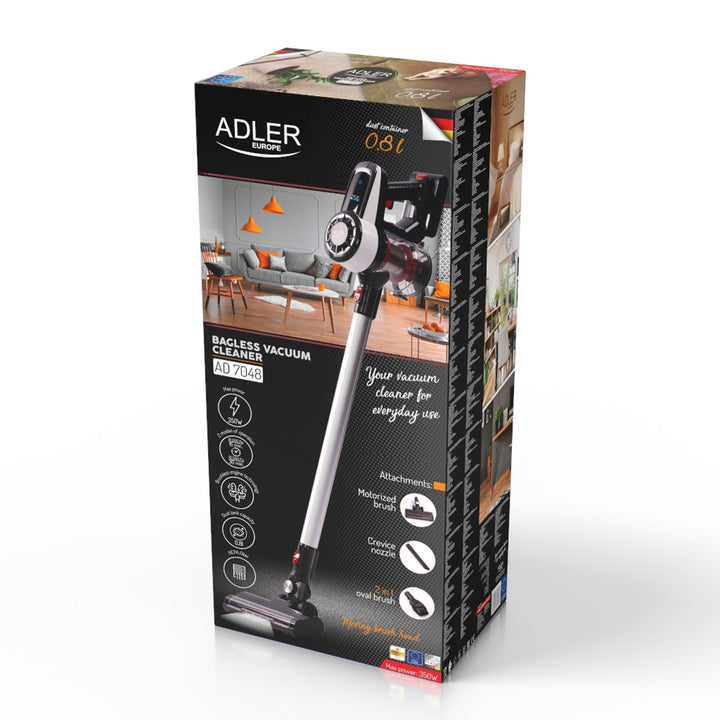 Hoover verticale Adler AD 7048 cordless nero portatile