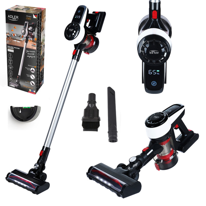 Hoover verticale Adler AD 7048 cordless nero portatile