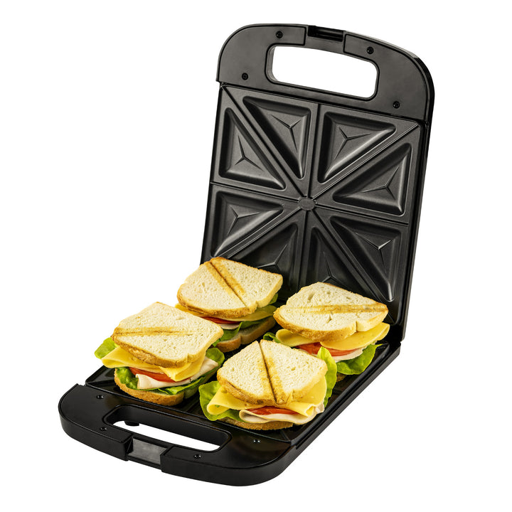 Adler AD 3055 nero 2000 Watt per 4 panini