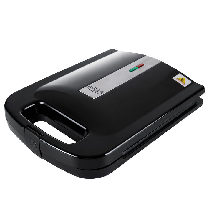 Adler AD 3055 nero 2000 Watt per 4 panini