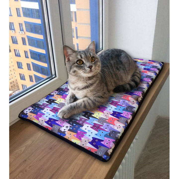 Cuscino per gatti da davanzale 25x55cm motivo Bertoni MEOW