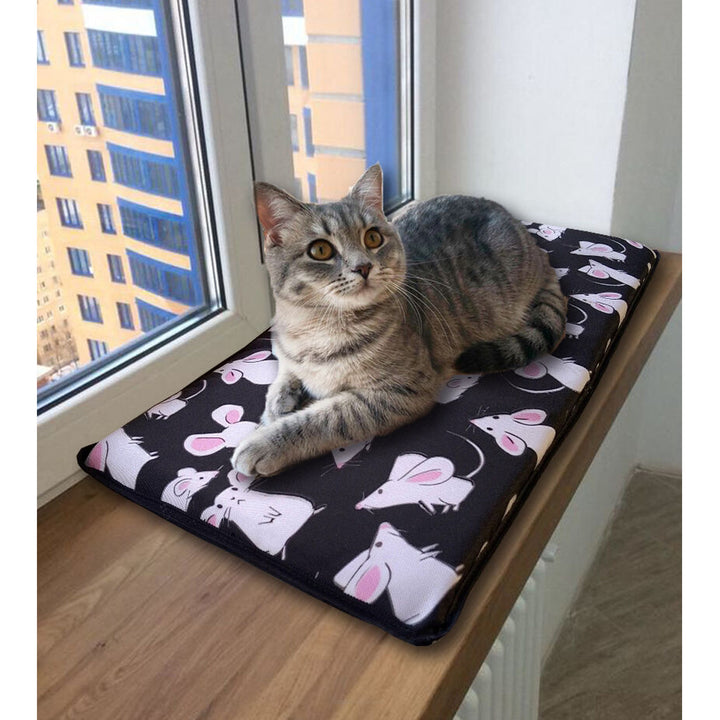 Cuscino letto per gatti da davanzale 25x55cm motivo Bertoni MYSZKI