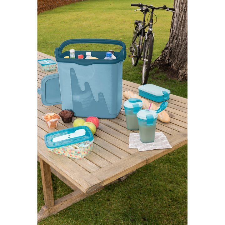 Borsa termica da viaggio Curver, ricaricabile, capacità 20L, blu chiaro