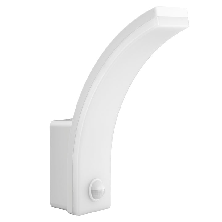 Sensore di movimento Maclean Lampada LED, sensore di movimento PIR, bianco, 20W, IP65, 2000lm, bianco neutro (4000K) MCE512 W, 2 pezzi