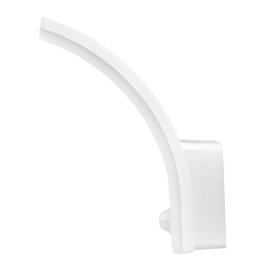 Sensore di movimento Maclean Lampada LED, sensore di movimento PIR, bianco, 20W, IP65, 2000lm, bianco neutro (4000K) MCE512 W, 2 pezzi