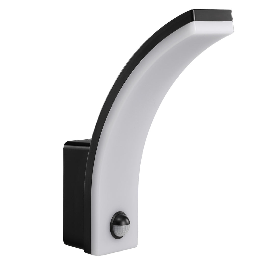 Sensore di movimento Maclean Lampada LED, sensore di movimento PIR, nero, 20W, IP65, 2000lm, bianco neutro (4000K) MCE512 B, 2 pezzi