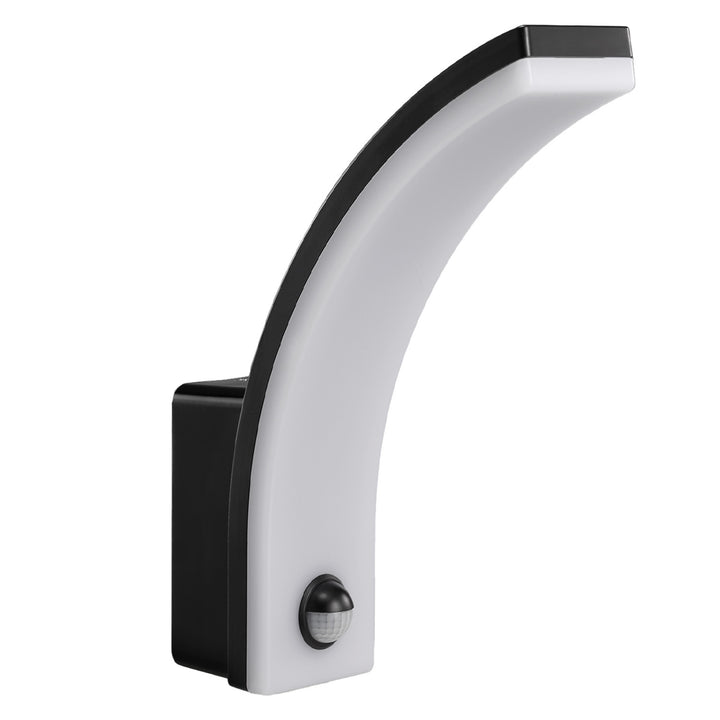 Sensore di movimento Maclean Lampada LED, sensore di movimento PIR, nero, 20W, IP65, 2000lm, bianco neutro (4000K) MCE512 B, 2 pezzi
