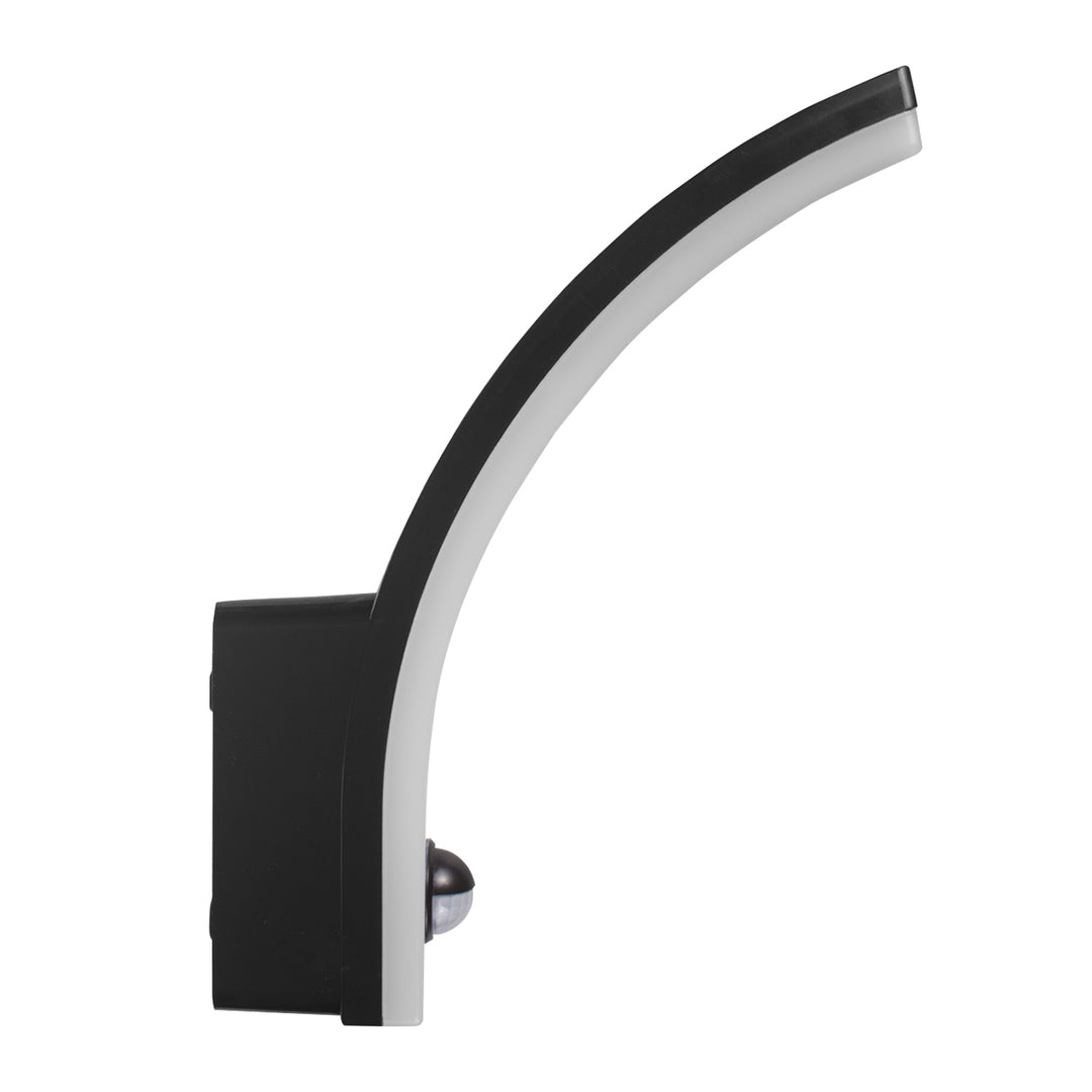 Sensore di movimento Maclean Lampada LED, sensore di movimento PIR, nero, 20W, IP65, 2000lm, bianco neutro (4000K) MCE512 B, 2 pezzi