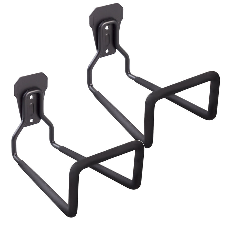 Supporto da parete per garage Maclean, per pneumatici, attrezzi da giardino, scala, tubi, biciclette, acciaio, carico massimo 35 kg, MC-441, 2 pezzi
