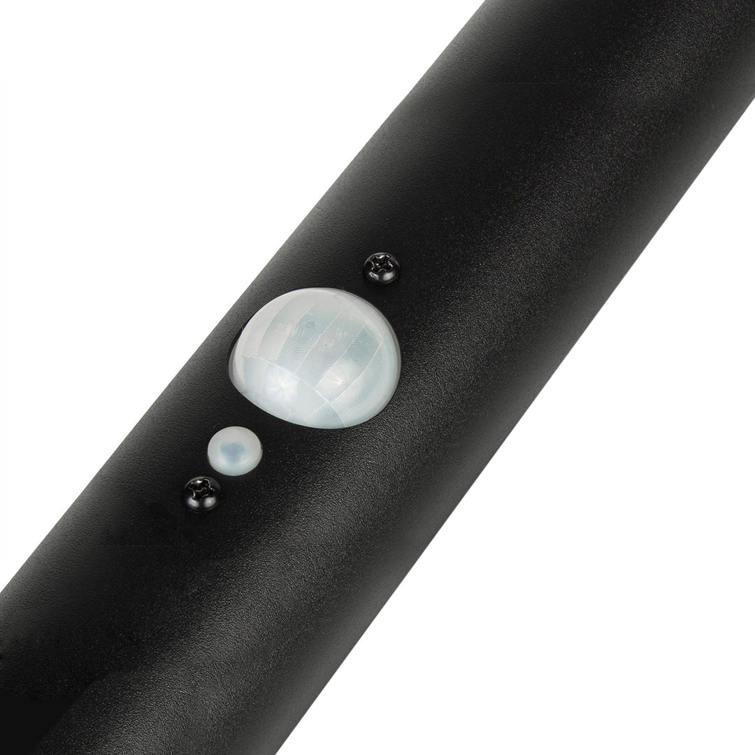 Luce LED solare Maclean, con sensore, 3 modalità, plug-in, Li-ion 18650, IP44, 3,7V, 1200 mAh, nero, MCE465 B, 6 pezzi