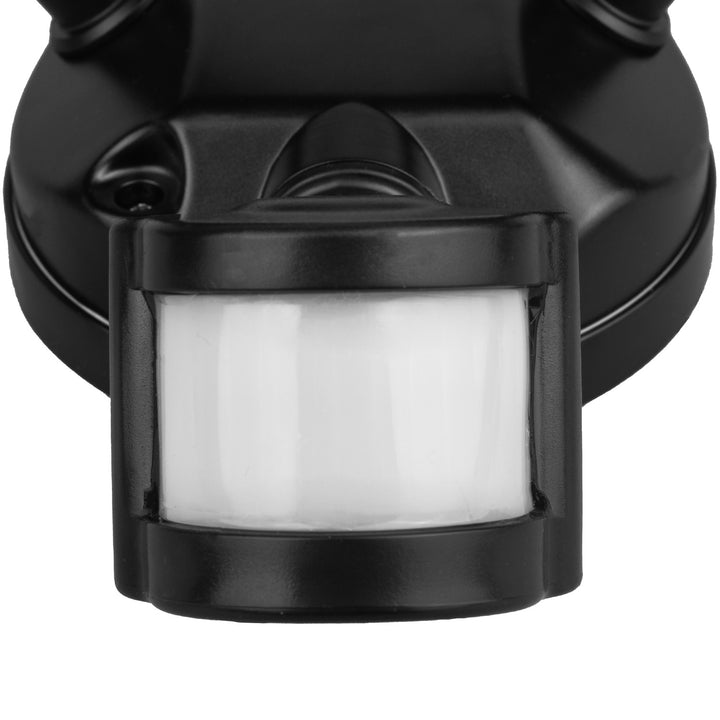 Lampada da parete a LED Maclean, con sensore PIR, 20 W, 1500 lm, IP65, bianco neutro 4000 K, nera, MCE524 B