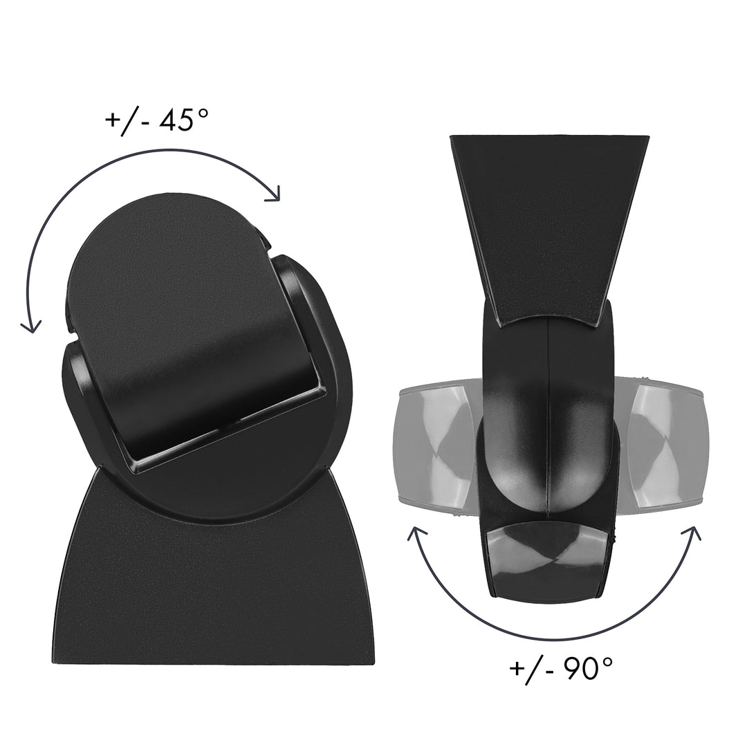 Sensore di movimento PIR Maclean, a infrarossi, IP65, nero con copertura nera, portata 12 m, MCE201 B/B