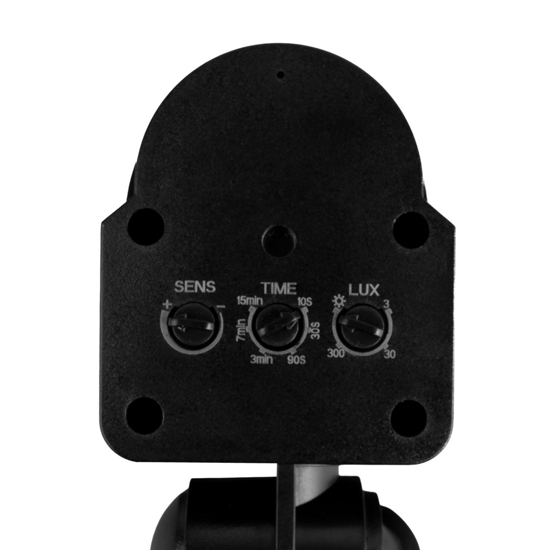 Sensore di movimento e crepuscolo da parete Maclean, 180°, max. 1200W, nero con copertura nera, MCE25 B/B