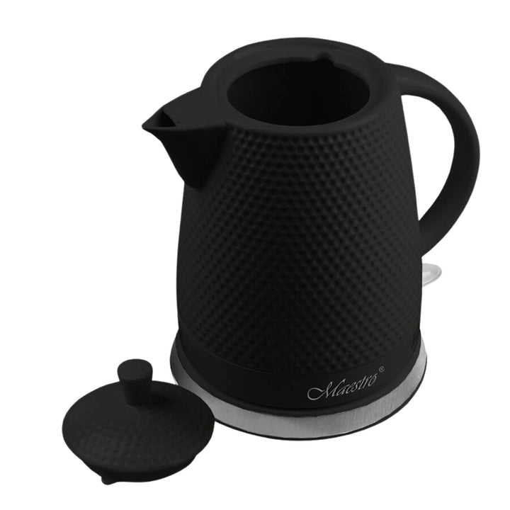Bollitore in ceramica Maestro, capacità 1,5 litri, 1500W, nero, MR069 spina UK