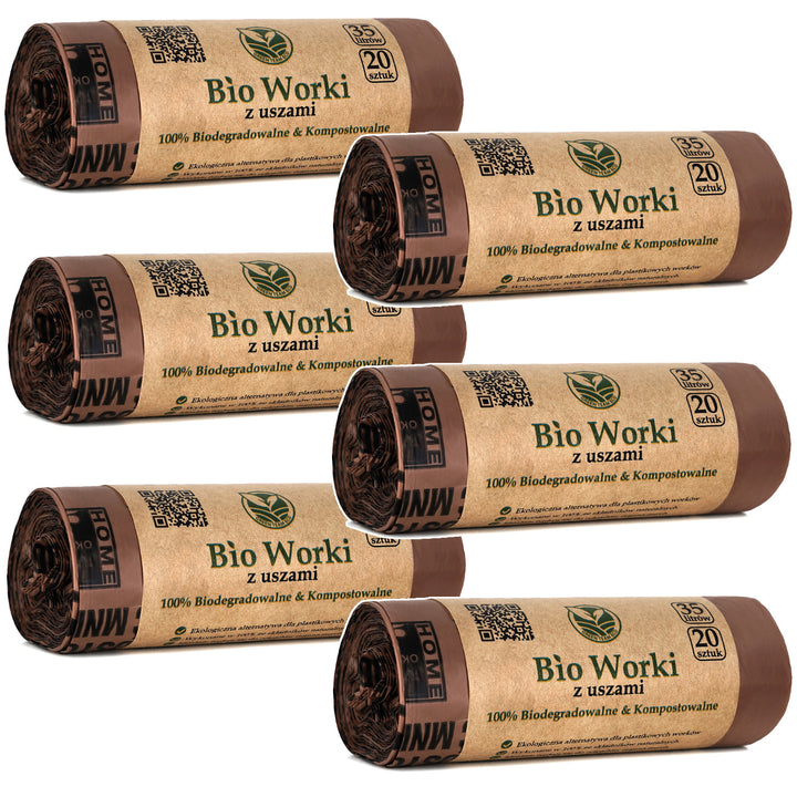 Sacchetti BIO compostabili 35 litri 6x20 pezzi