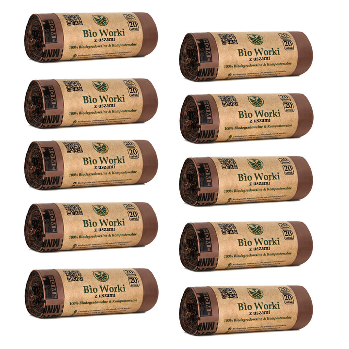 Sacchetti BIO compostabili 20 litri 10x20 pezzi