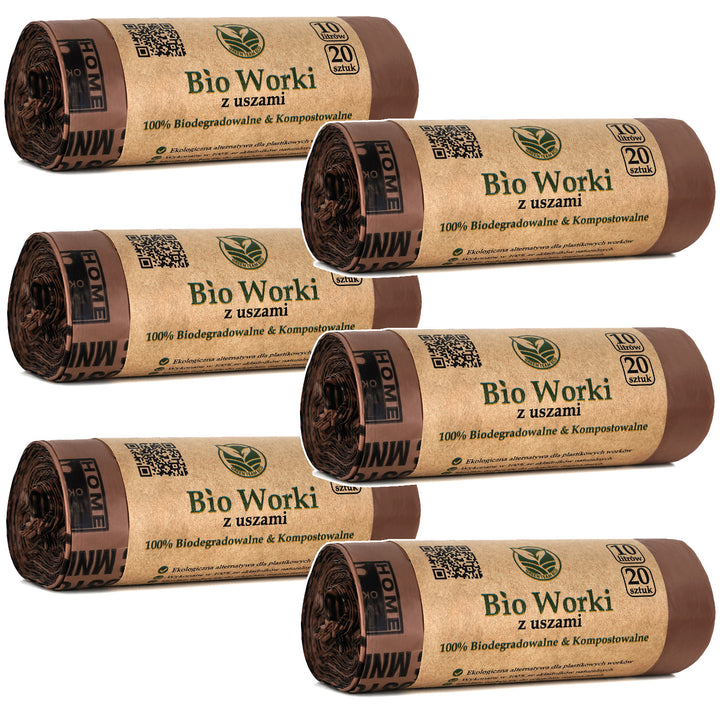 Sacchetti BIO compostabili 10 litri 6x20 pezzi