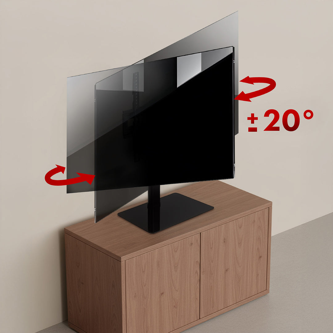 Supporto TV universale Maclean, per mobile RTV, supporto, max. 35 kg, rotazione 20 gradi, per TV 32-55", MC-132
