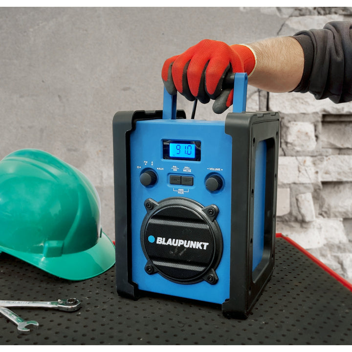 Radio portatile Blaupunkt, Bluetooth, AUX, display LCD, PP30 Cantiere