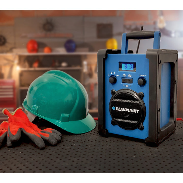 Radio portatile Blaupunkt, Bluetooth, AUX, display LCD, PP30 Cantiere