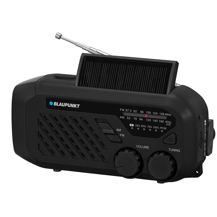 Radio Blaupunkt a rete/batteria, torcia LED, indicazione SOS, antenna, ER10