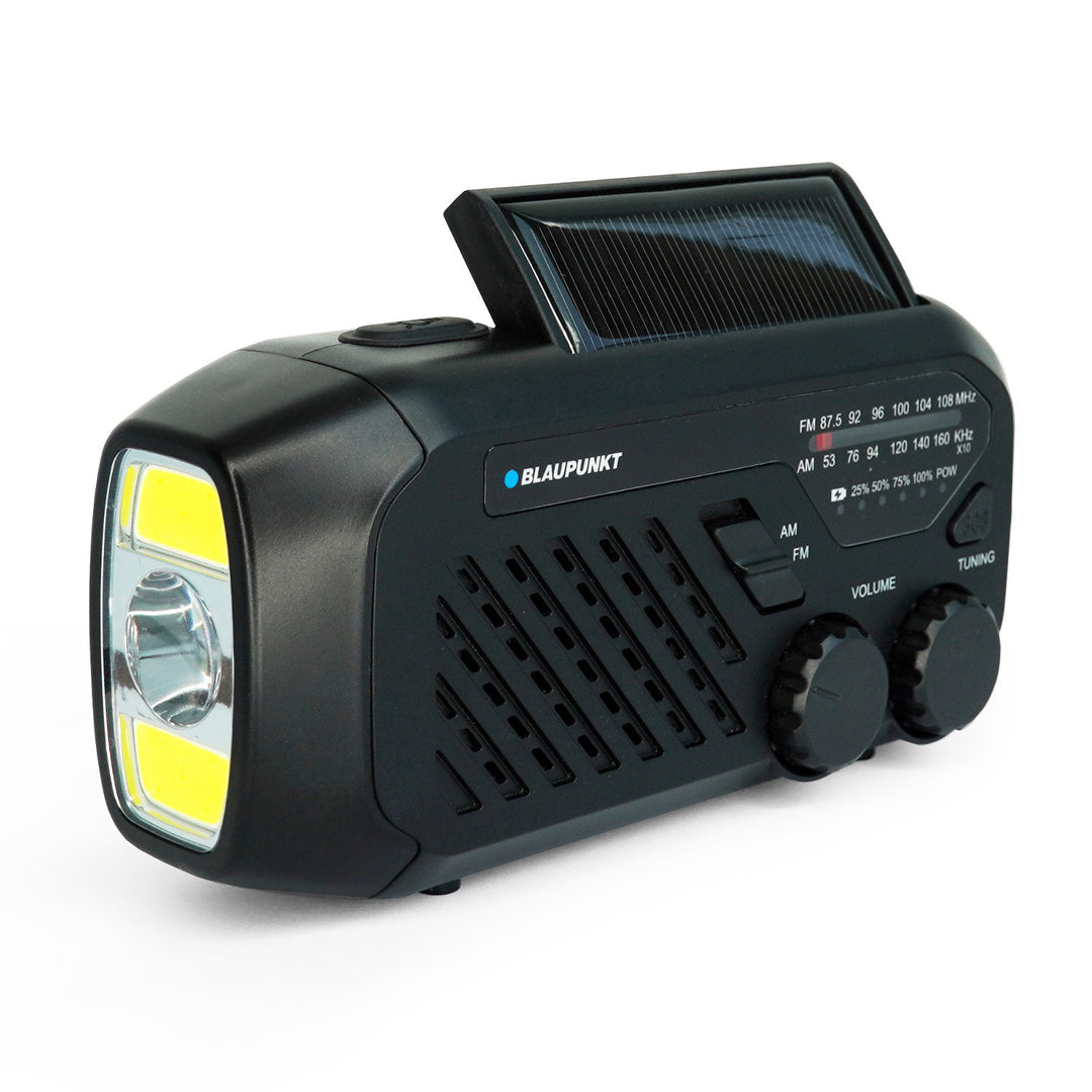 Radio Blaupunkt a rete/batteria, torcia LED, indicazione SOS, antenna, ER10