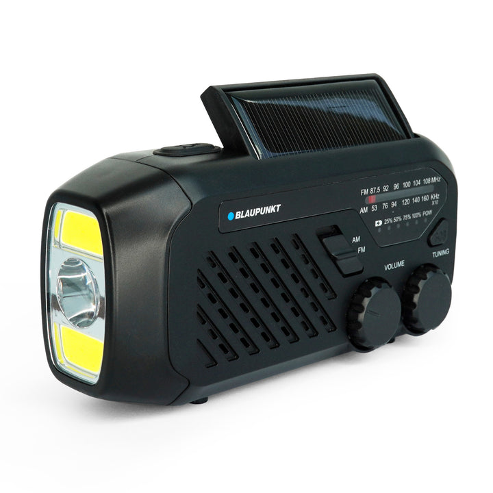 Radio Blaupunkt a rete/batteria, torcia LED, indicazione SOS, antenna, ER10