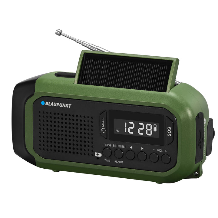 Radio Blaupunkt a rete/batteria, torcia a LED, indicazione SOS, antenna, ER20