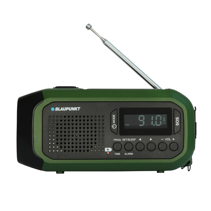 Radio Blaupunkt a rete/batteria, torcia a LED, indicazione SOS, antenna, ER20