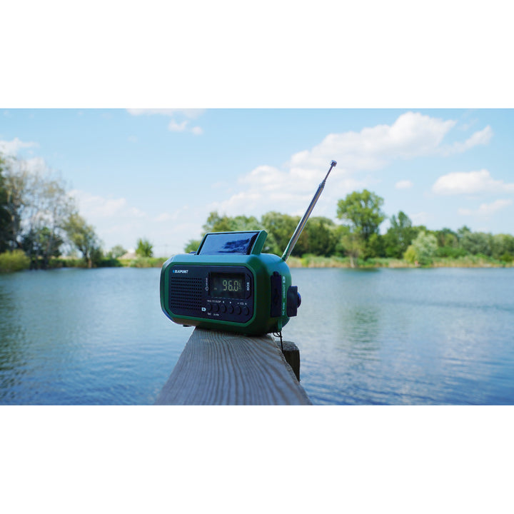 Radio Blaupunkt a rete/batteria, torcia a LED, indicazione SOS, antenna, ER20