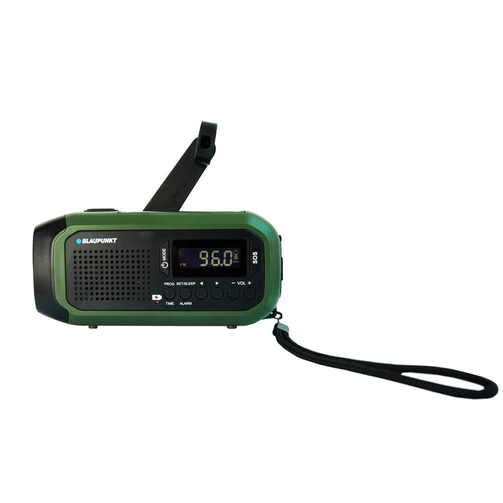 Radio Blaupunkt a rete/batteria, torcia a LED, indicazione SOS, antenna, ER20