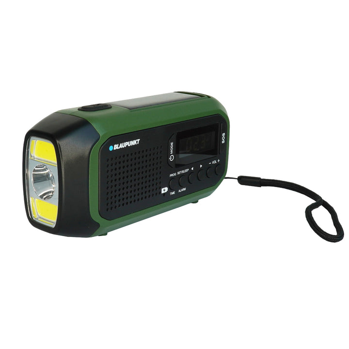Radio Blaupunkt a rete/batteria, torcia a LED, indicazione SOS, antenna, ER20