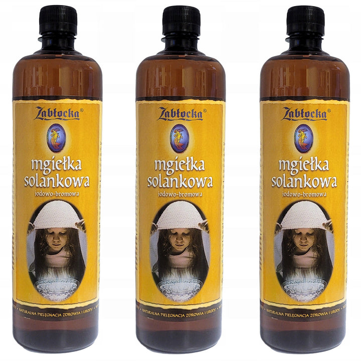 3x Nebbia salina Zablocka 950ml per inalazione in inalatore