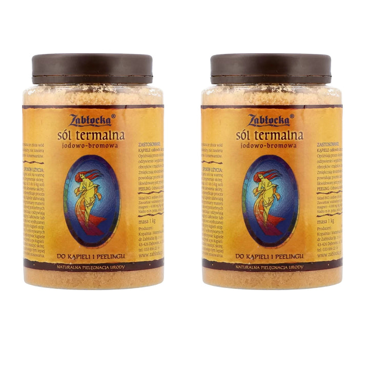 Sale termale iodio-bromo, Zablocka - per bagni e peeling, 1 kg 2 pezzi