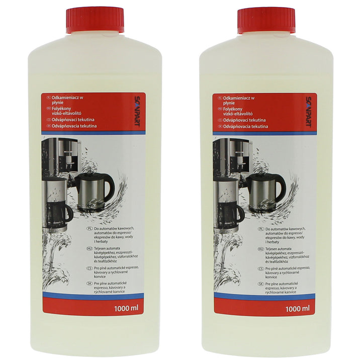 Disincrostante per macchine da caffè, bollitori, 1 litro, universale, Scanpart, 2 pezzi