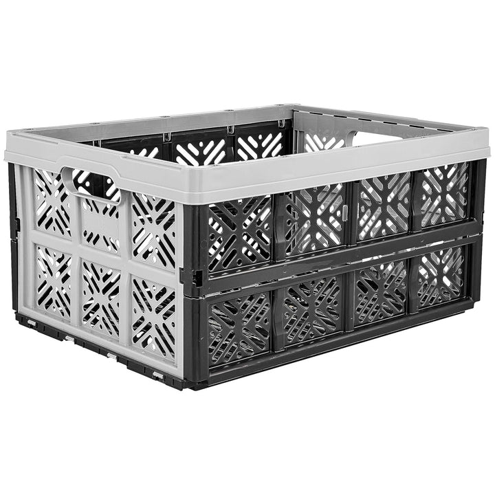 Cestino pieghevole in plastica Keeeper, 32L, grigio-nero