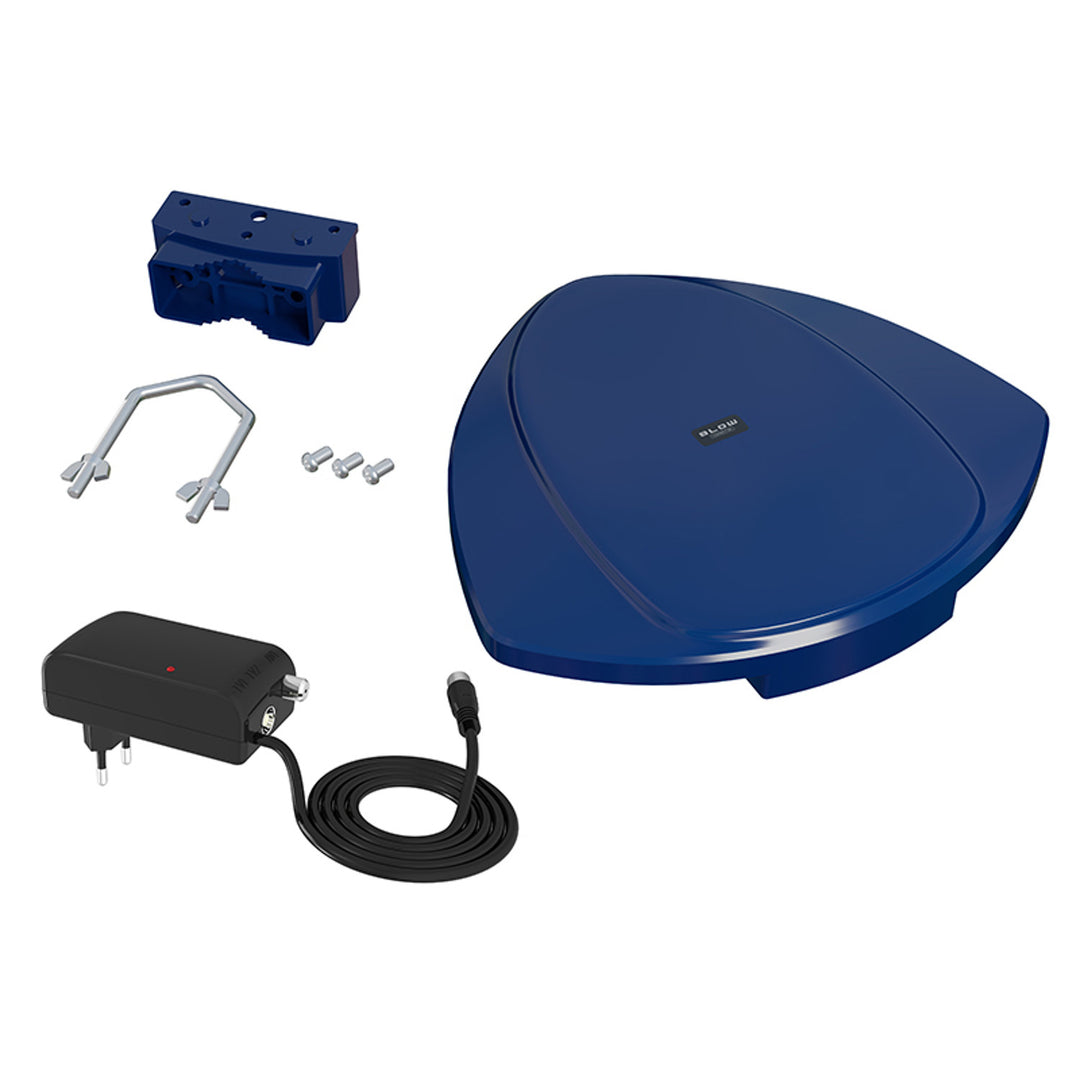 Antenna DVB-T CONNECT Blow da esterno, 8K, filtro GSM, guadagno segnale 25 dB, 21-055#