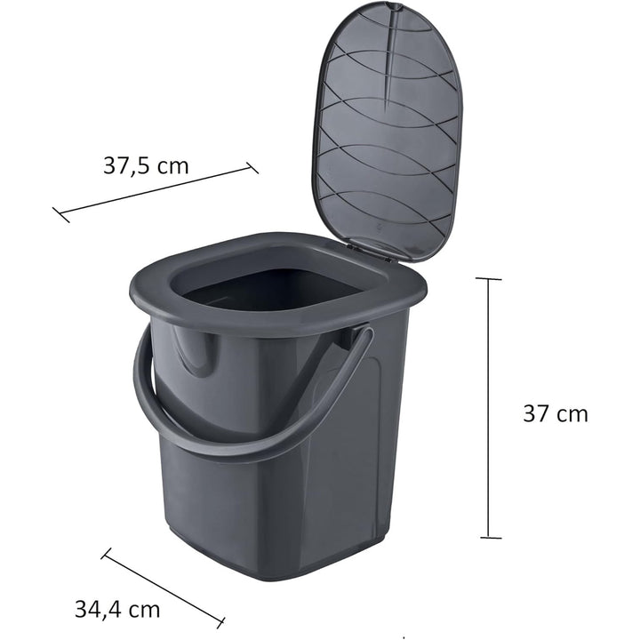WC da escursionismo BranQ, 22L, riciclato, antracite, 1306b