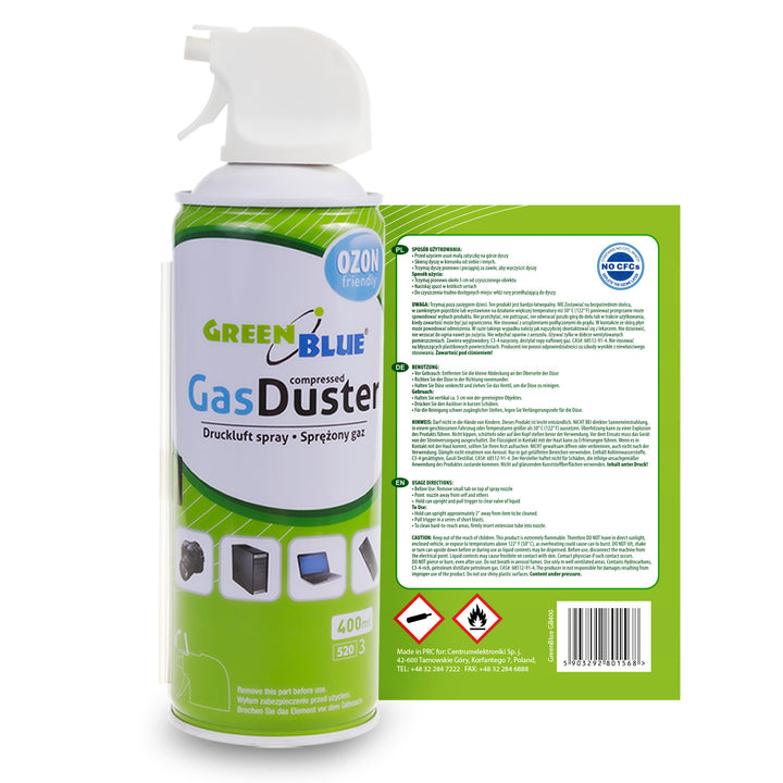 Aria compressa GreenBlue GB400 Nebulizzatore a pistola da 400 ml - spray a pistola, 9 pezzi