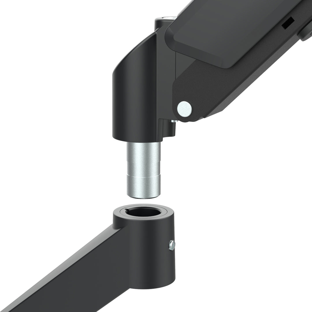 Supporto per 2 monitor Maclean, molla a gas, 17"-32", 2-10kg, nero, MC-134