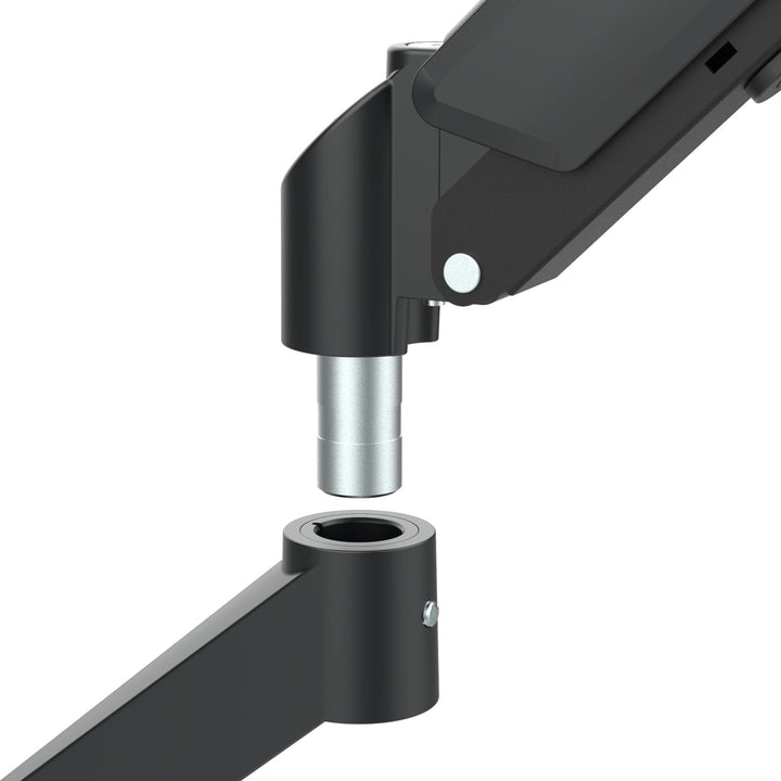 Supporto per 2 monitor Maclean, molla a gas, 17"-32", 2-10kg, nero, MC-134