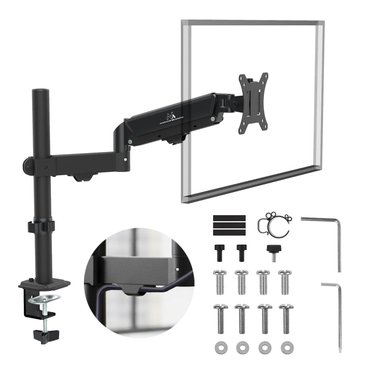 Supporto monitor Maclean, molla a gas, 17"-32", 2-10 kg, nero, MC-135
