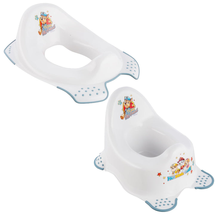 Copriwater antiscivolo Psi Patrol - Paw Patrol+ Vasino antiscivolo Psi Patrol, Bianco, Max 15kg
