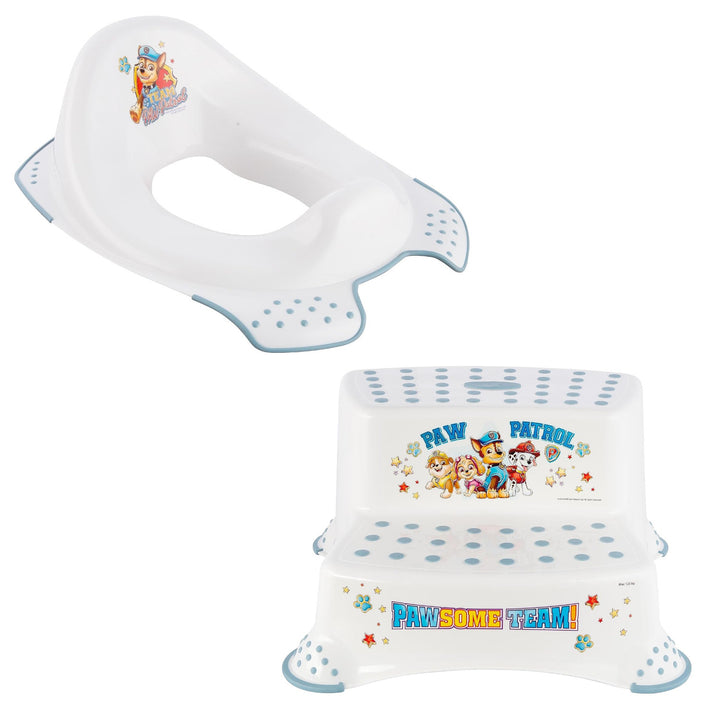 Copriwater antiscivolo Psi Patrol - Paw Patrol+ Piattaforma antiscivolo Psi Patrol, Bianco, Max 120kg