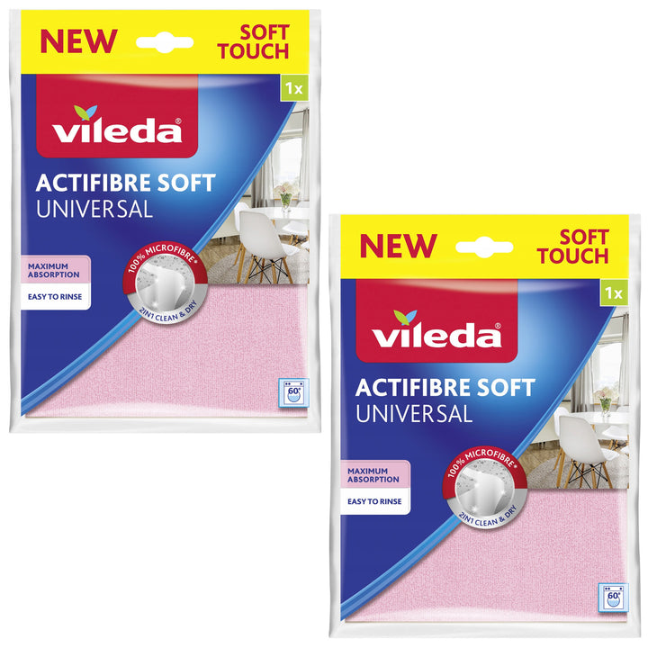 Panno in microfibra multiuso Vileda Actifibre Soft - 2 pezzi