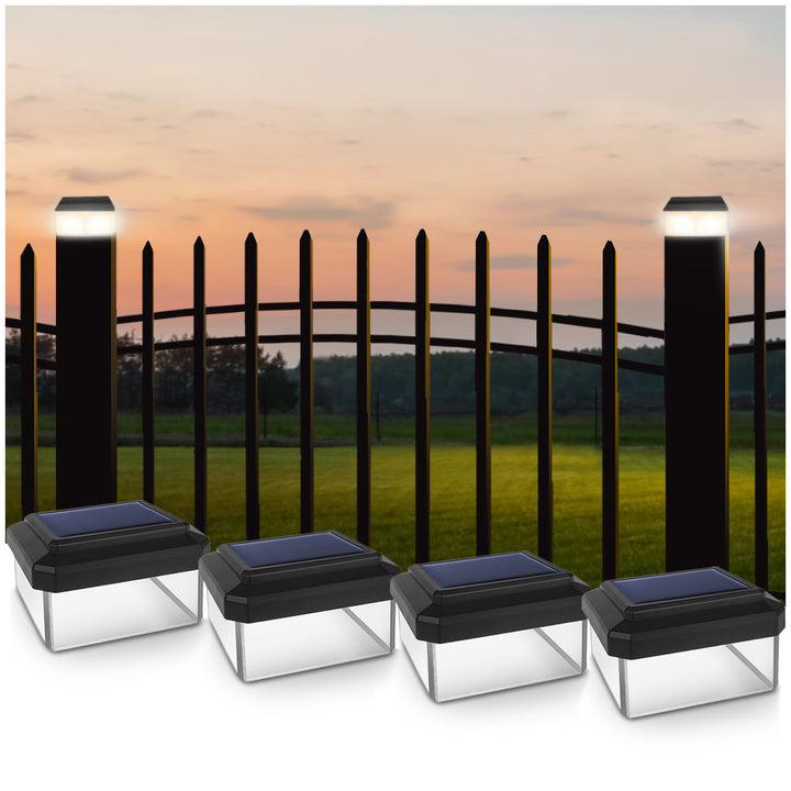 GreenBlue Lampada solare a LED, 80x80 mm, copertura a busta, GB127, 4 pezzi